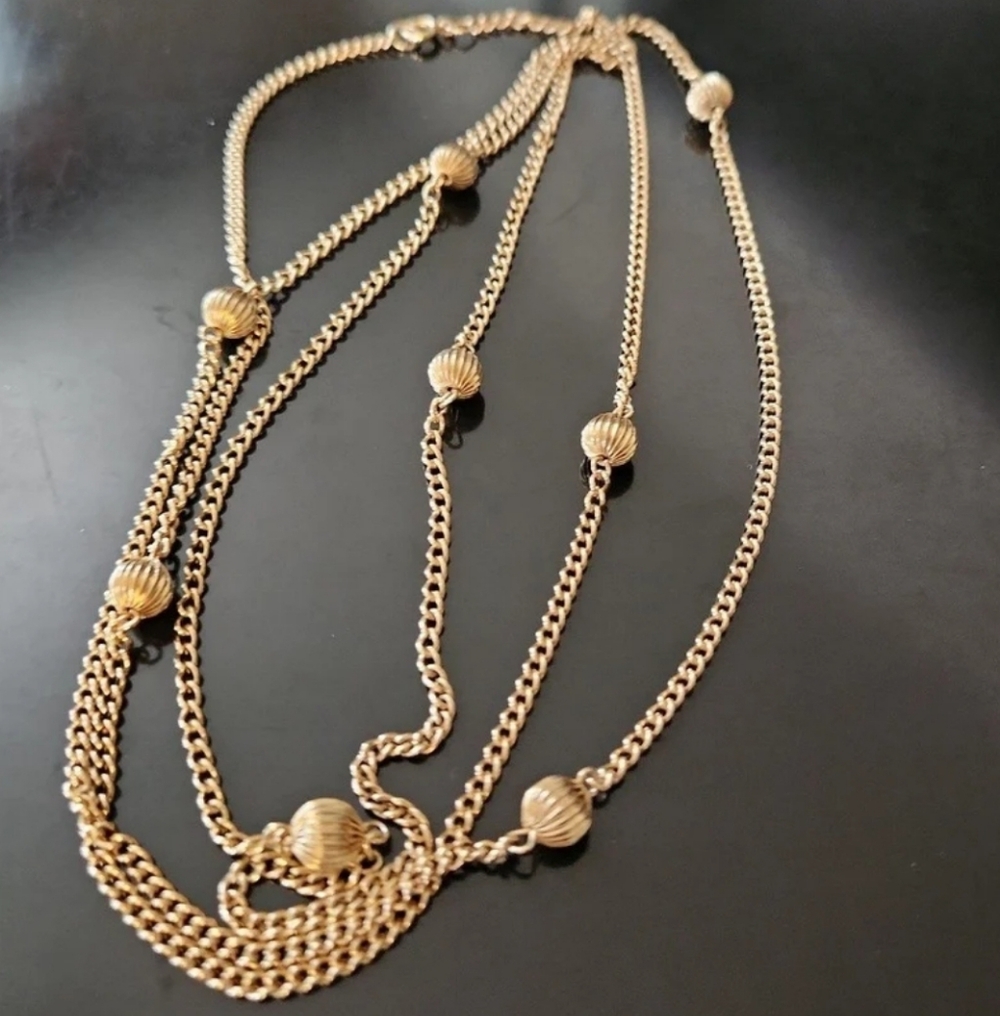 Long Vintage Goldtone Chain
